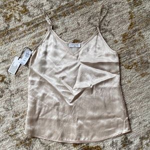 creme satin | tank | xxs | aritzia